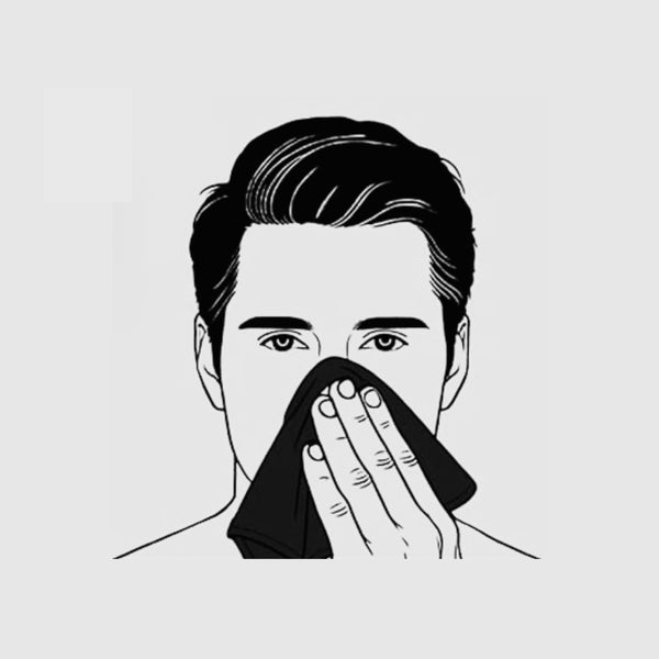 Limpia: Lava y seca tu nariz para remover cualquier suciedad...