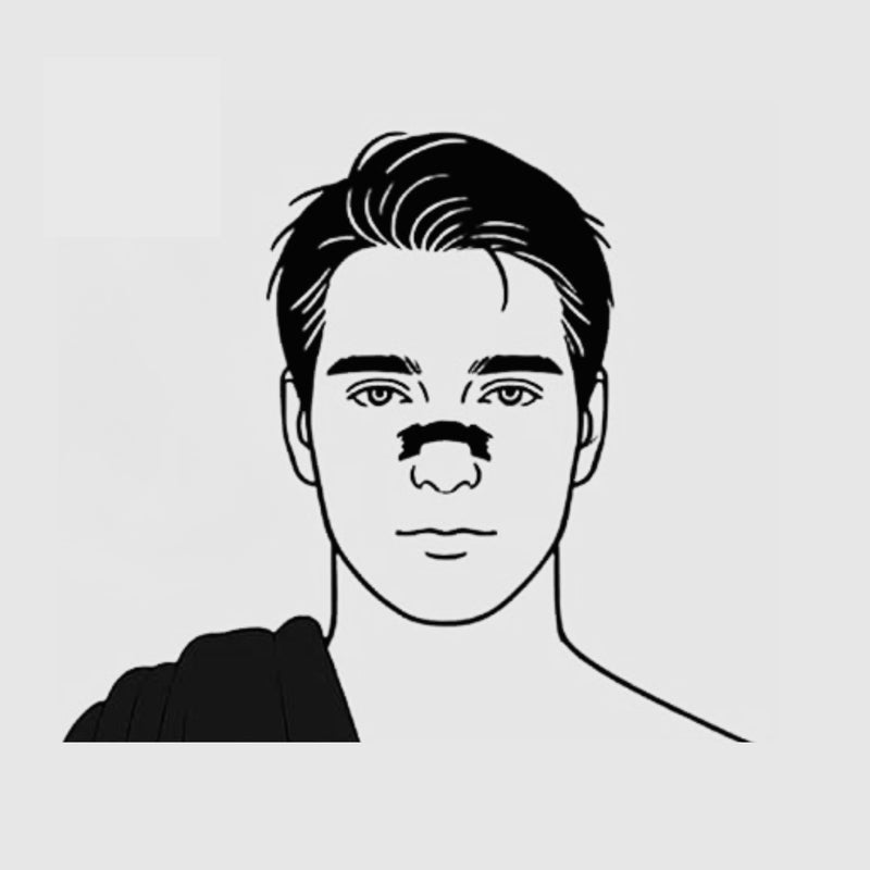 Retira la capa protectora: Sujeta la tira nasal por ambos...