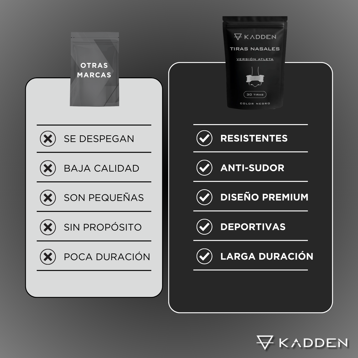 Tiras Nasales - Versión Atleta | 30 Tiras