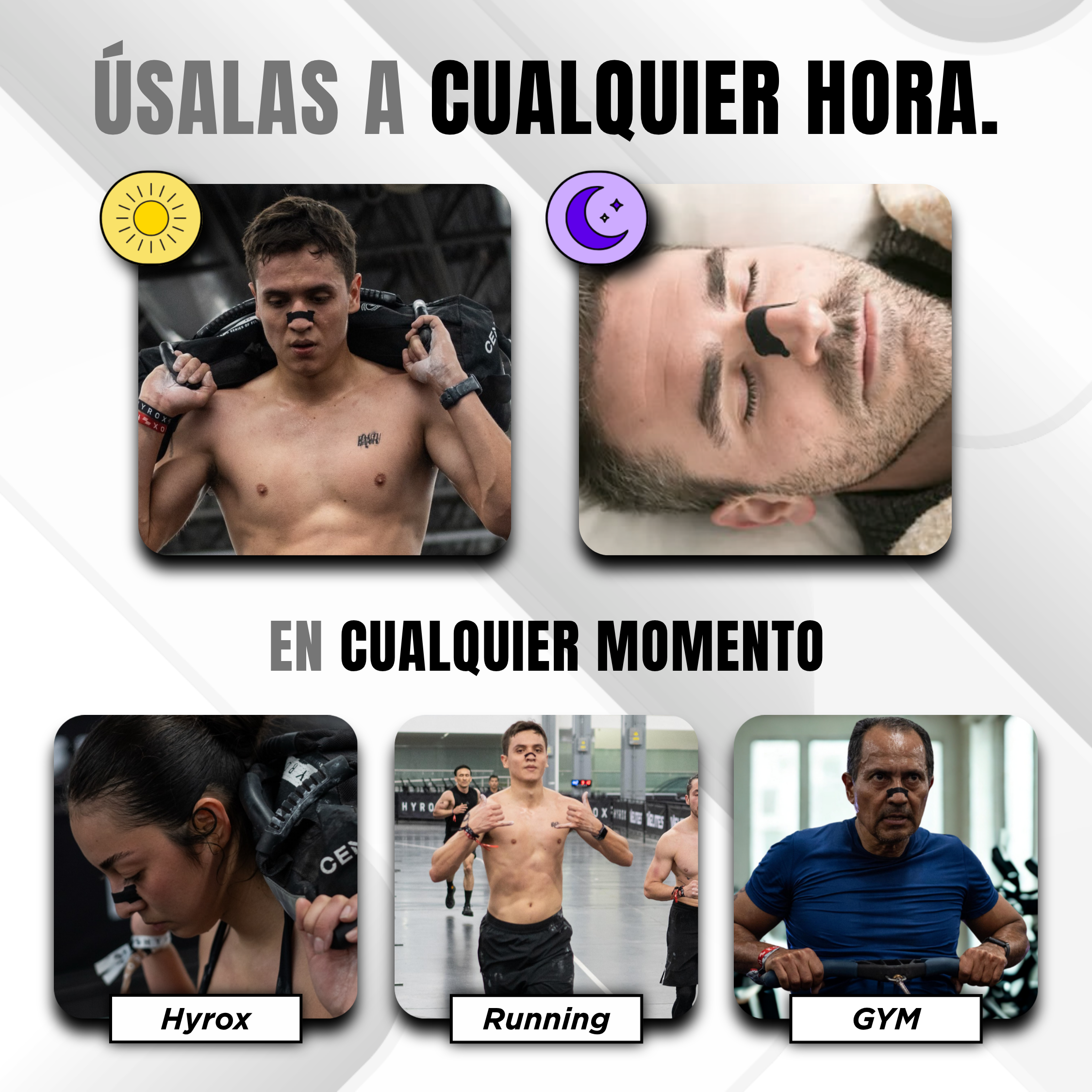 Tiras Nasales - Versión Atleta | 30 Tiras