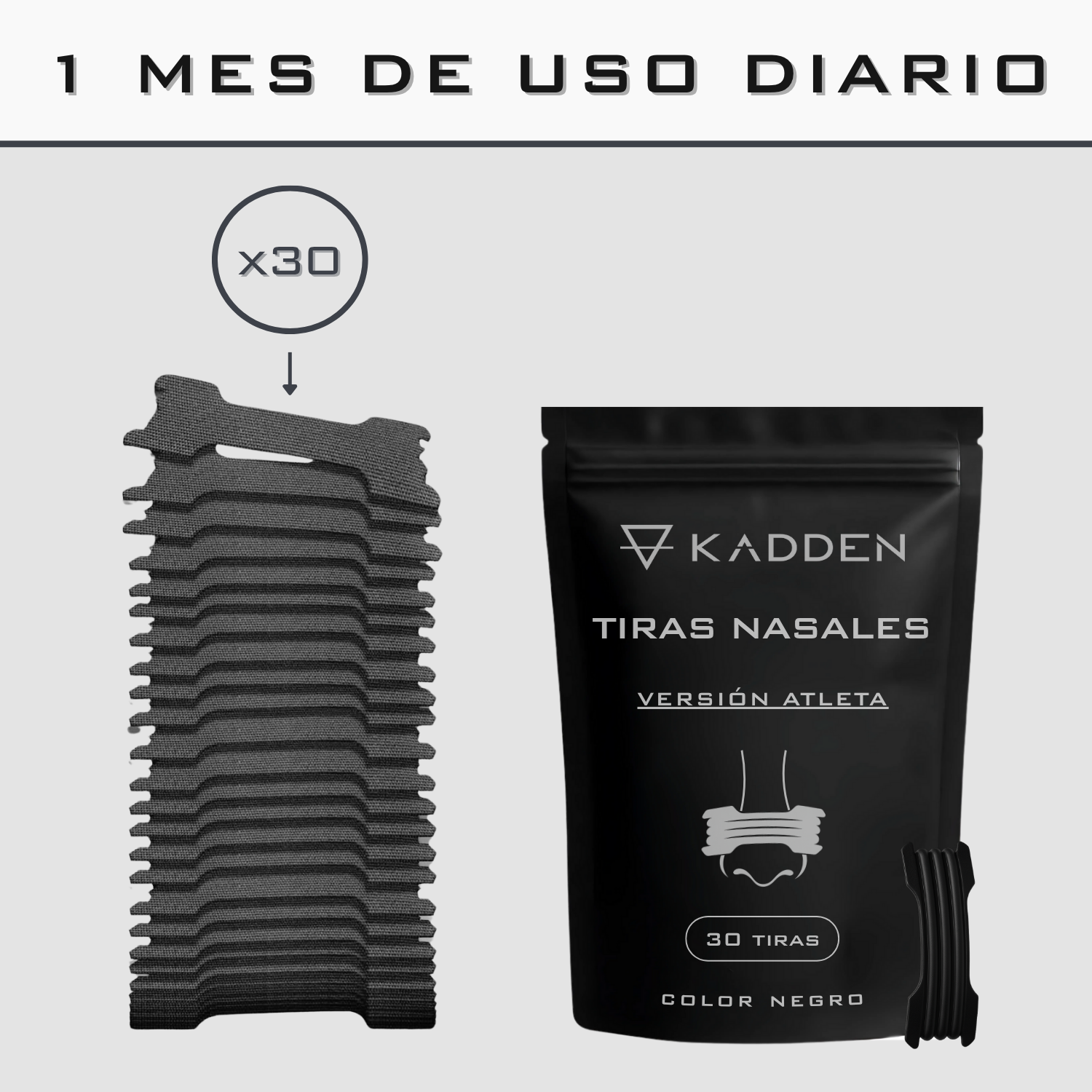 Tiras Nasales - Versión Atleta | 30 Tiras